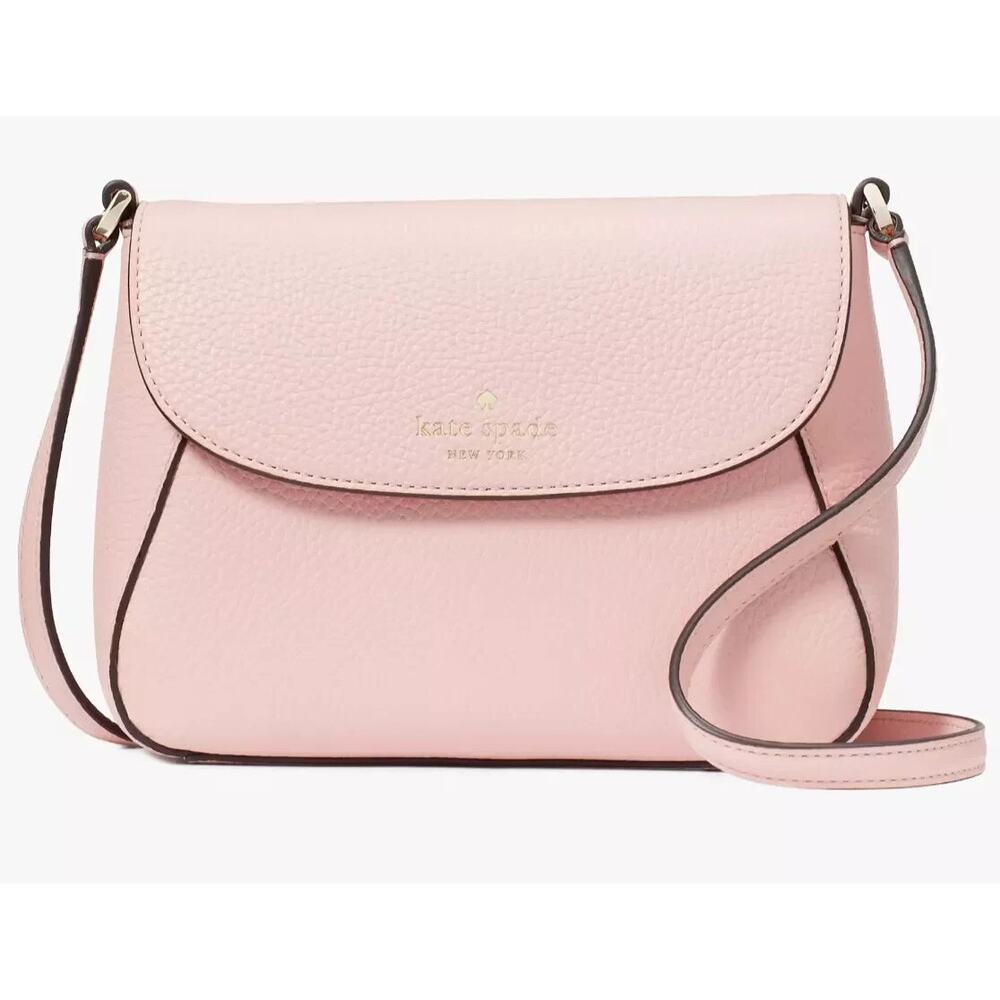 Kate Spade Light Pink Tea Rose Monica Small Flap Crossbody Purse Bag NWT